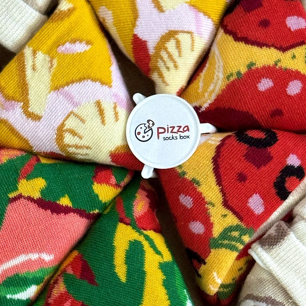 😜 NIB New Rainbow Socks Pizza & Beer Novelty Fun Food Themed Collection 5 Pairs